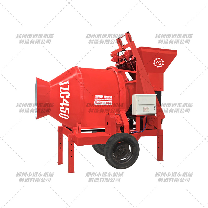 JZC450型全自动爬斗搅拌机(图1) JZC450型全自动爬斗搅拌机(图1)